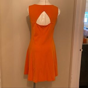 Banana Republic orange cut out mini dress